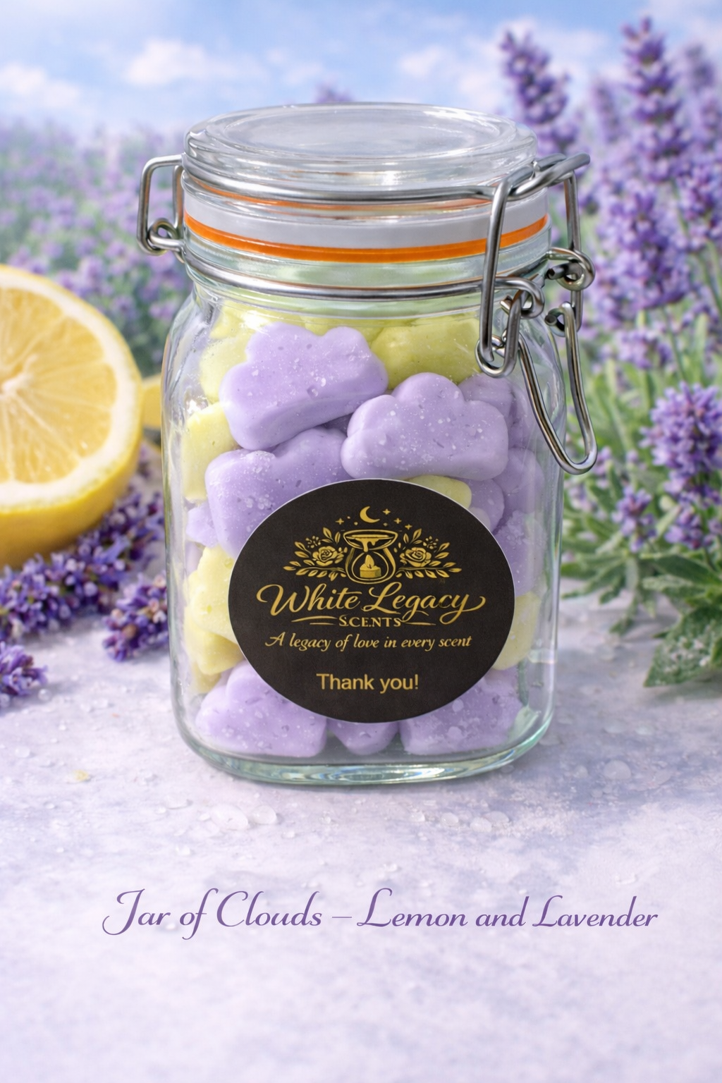 Lemon & Lavender Jar Of Clouds