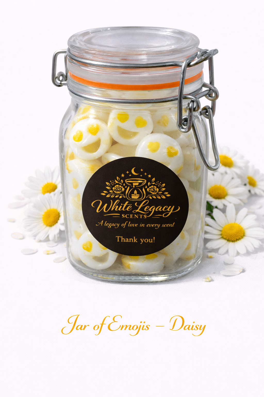 Daisy Emojis In Jar