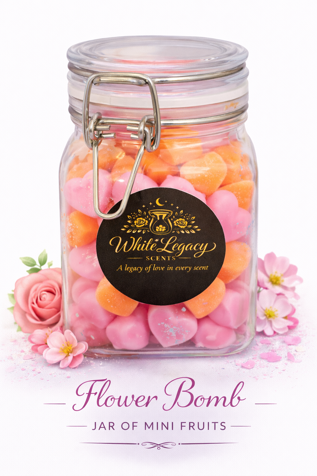 Flower Bomb Jar Of Fruits