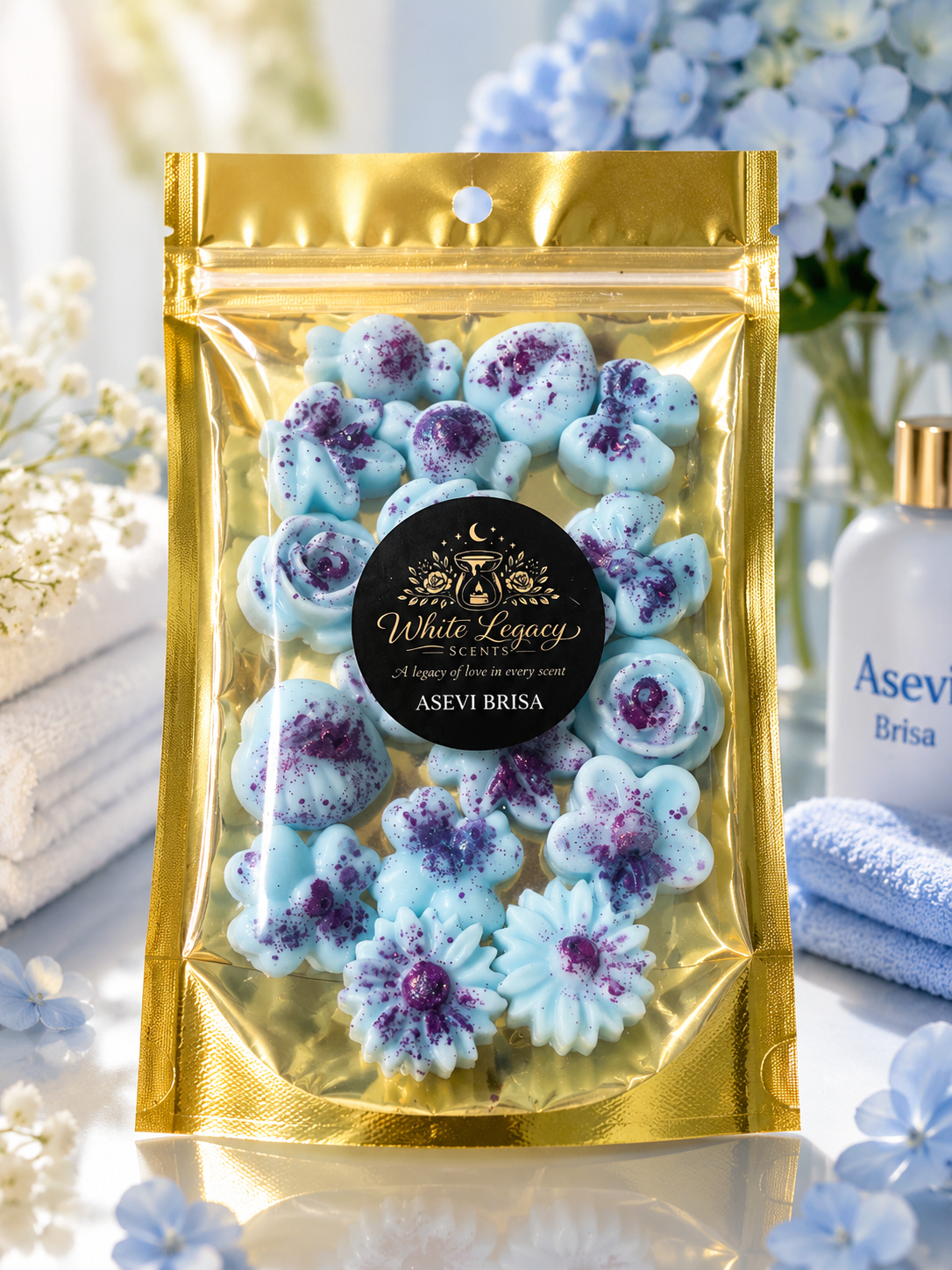 Asevi Brisa Large Mylar Bag (Autumnal Flowers)