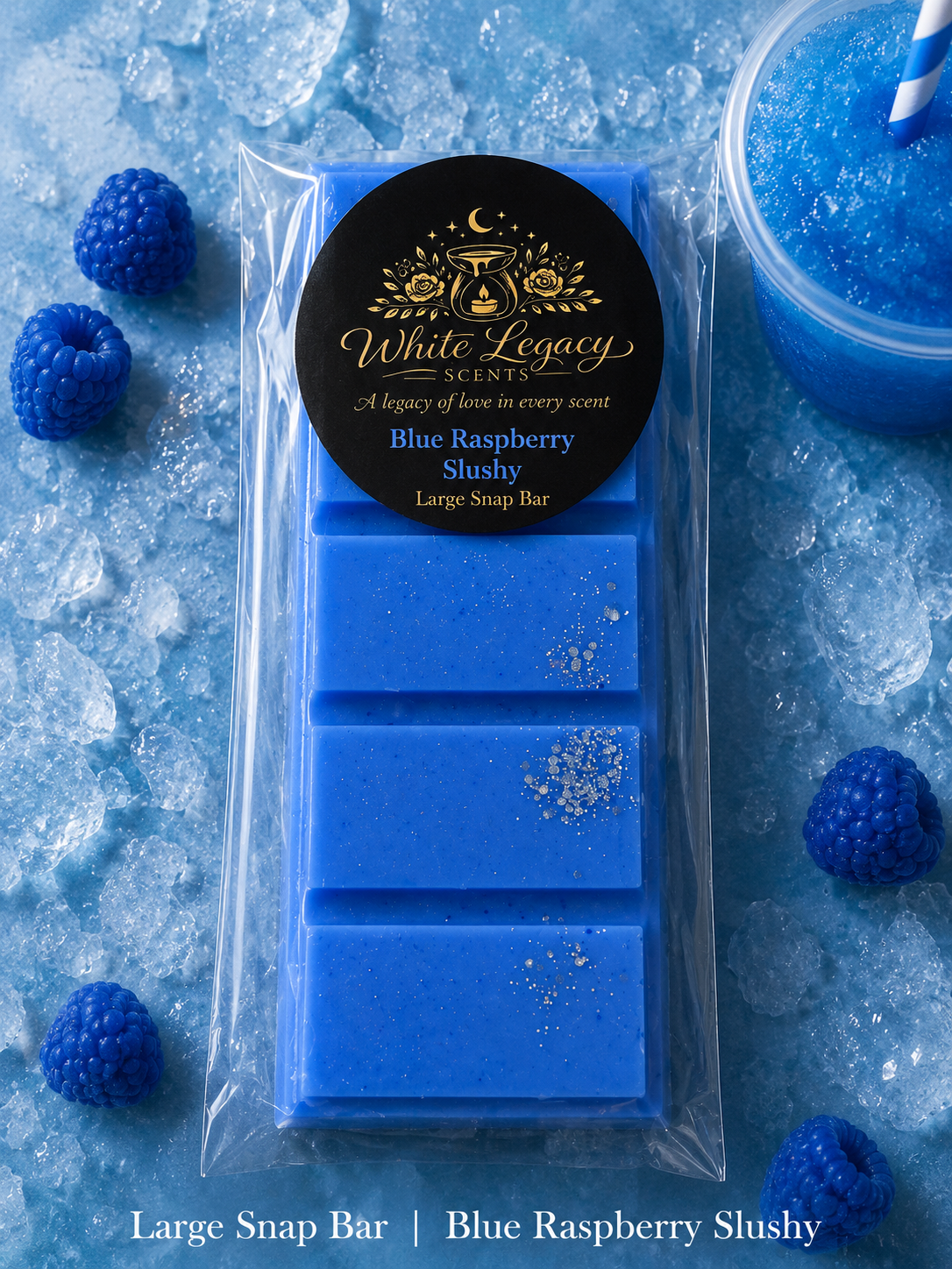 Blue Raspberry Slushy Large Snap Bar