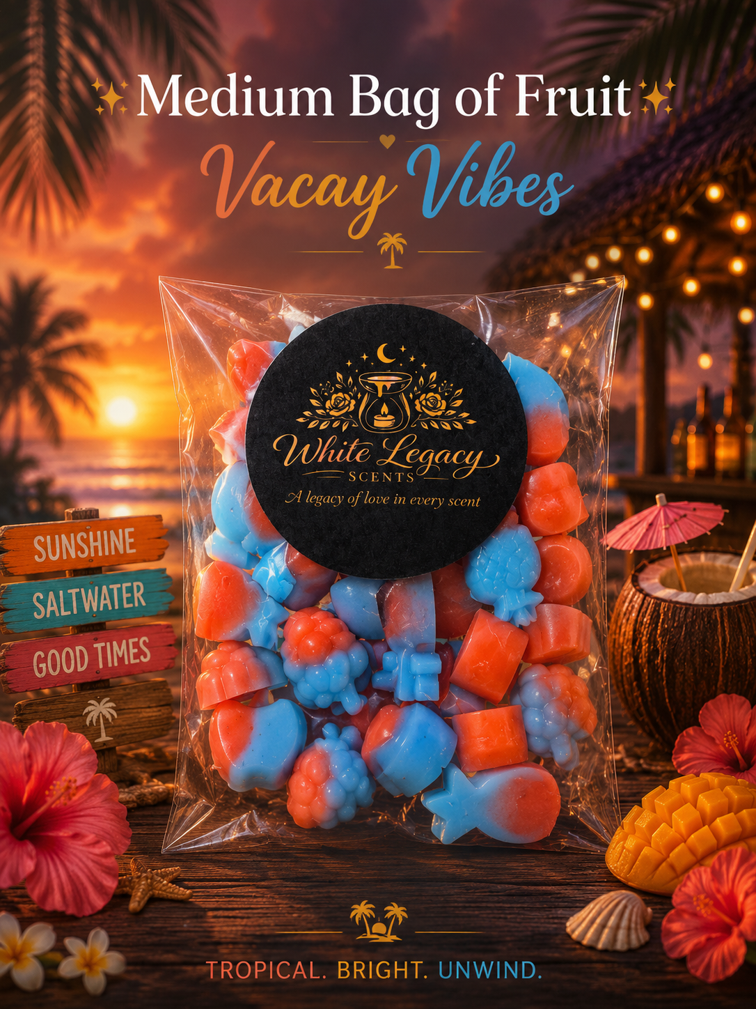Vacay Vibes Medium Bag Of Fruit