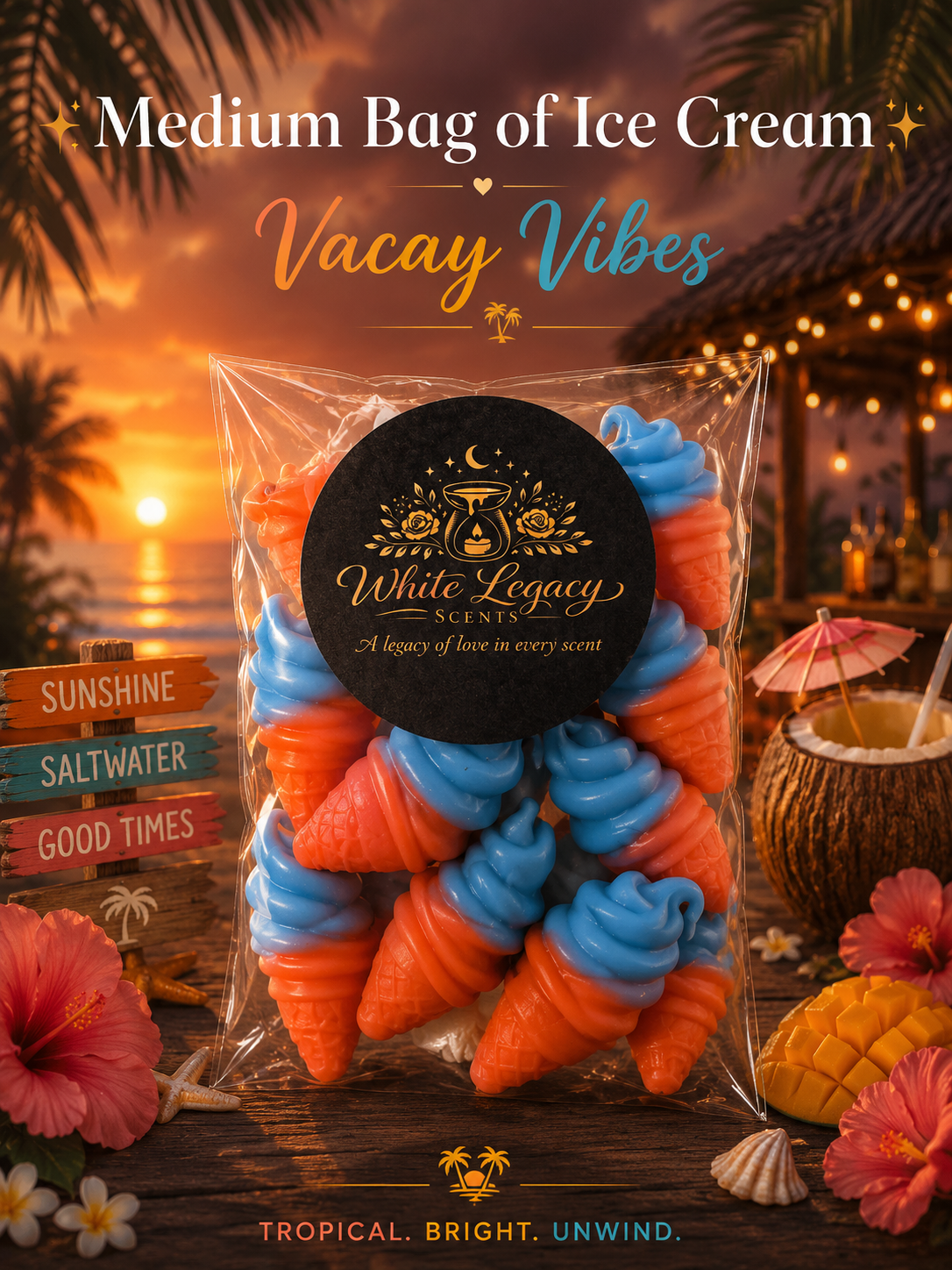 Vacay Vibes Medium Bag Of Ice Creams