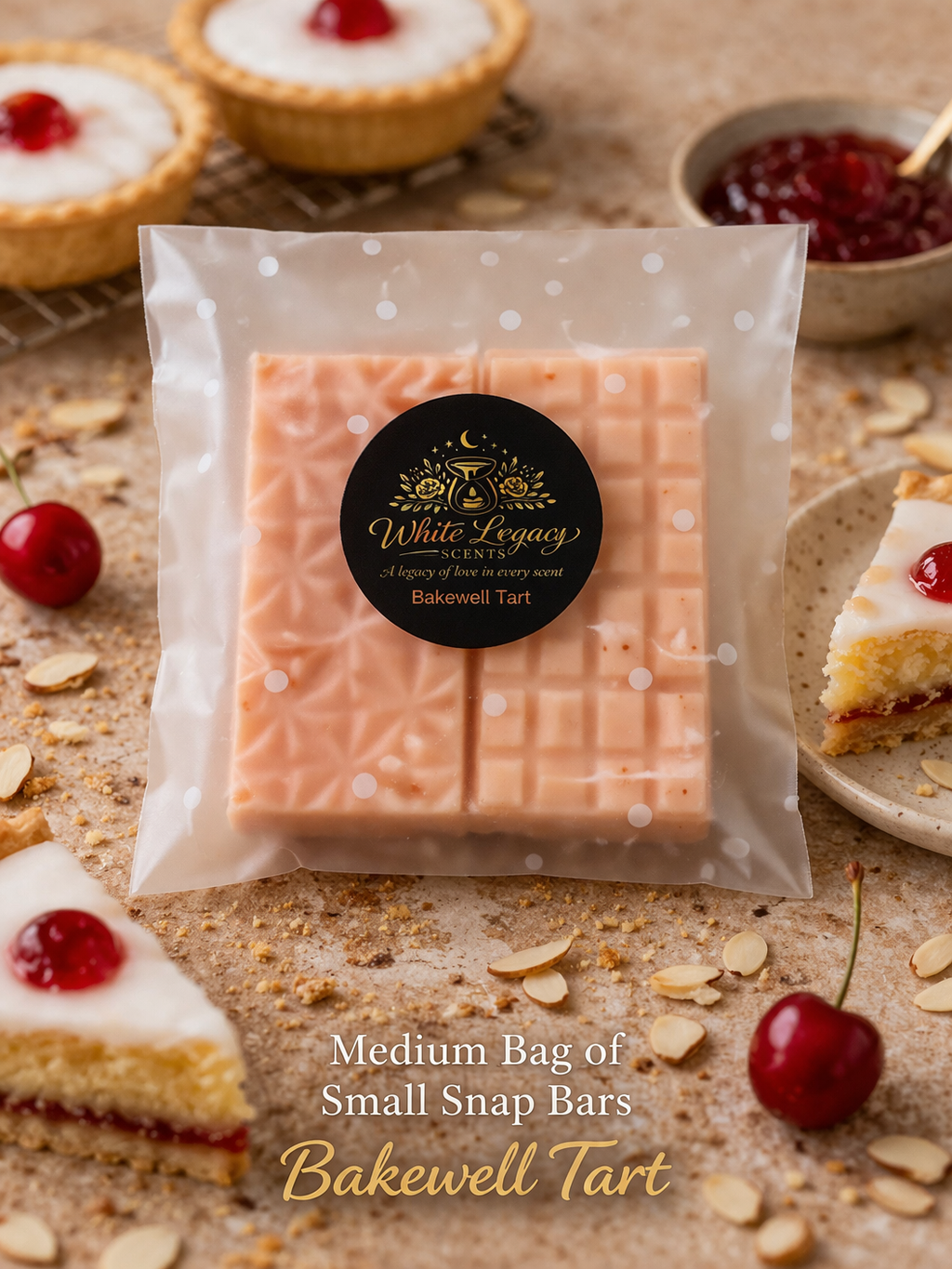 Bakewell Tart Small Snap Bars