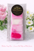 Leonora Pink Tulips & White Jasmine Medium Snap Bar