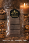 Sandalwood & Amber Medium Snap Bar
