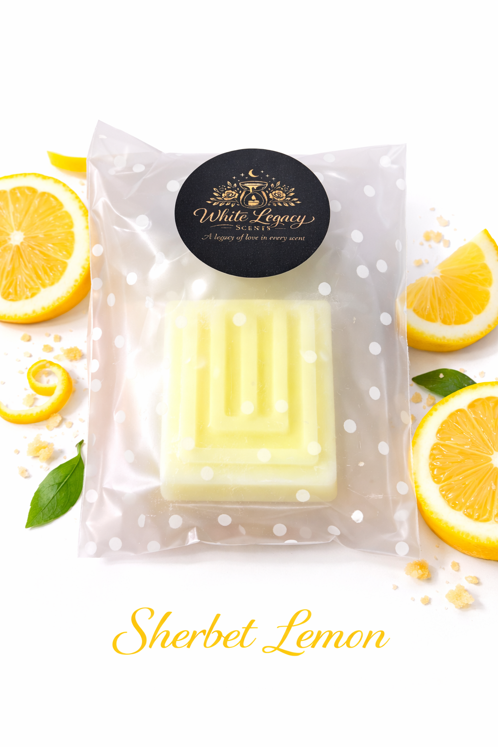Sherbet Lemon Mini Snap Bar In A Small Bag