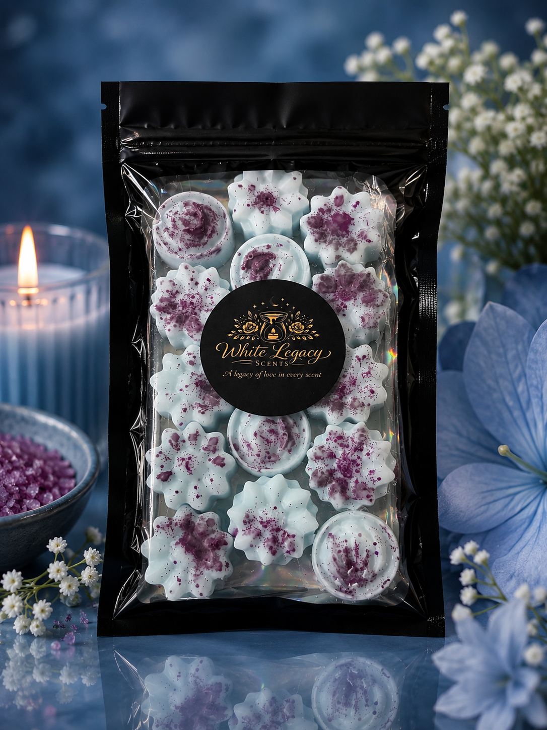 Asevi Brisa Small Mylar Bag (Flowers)