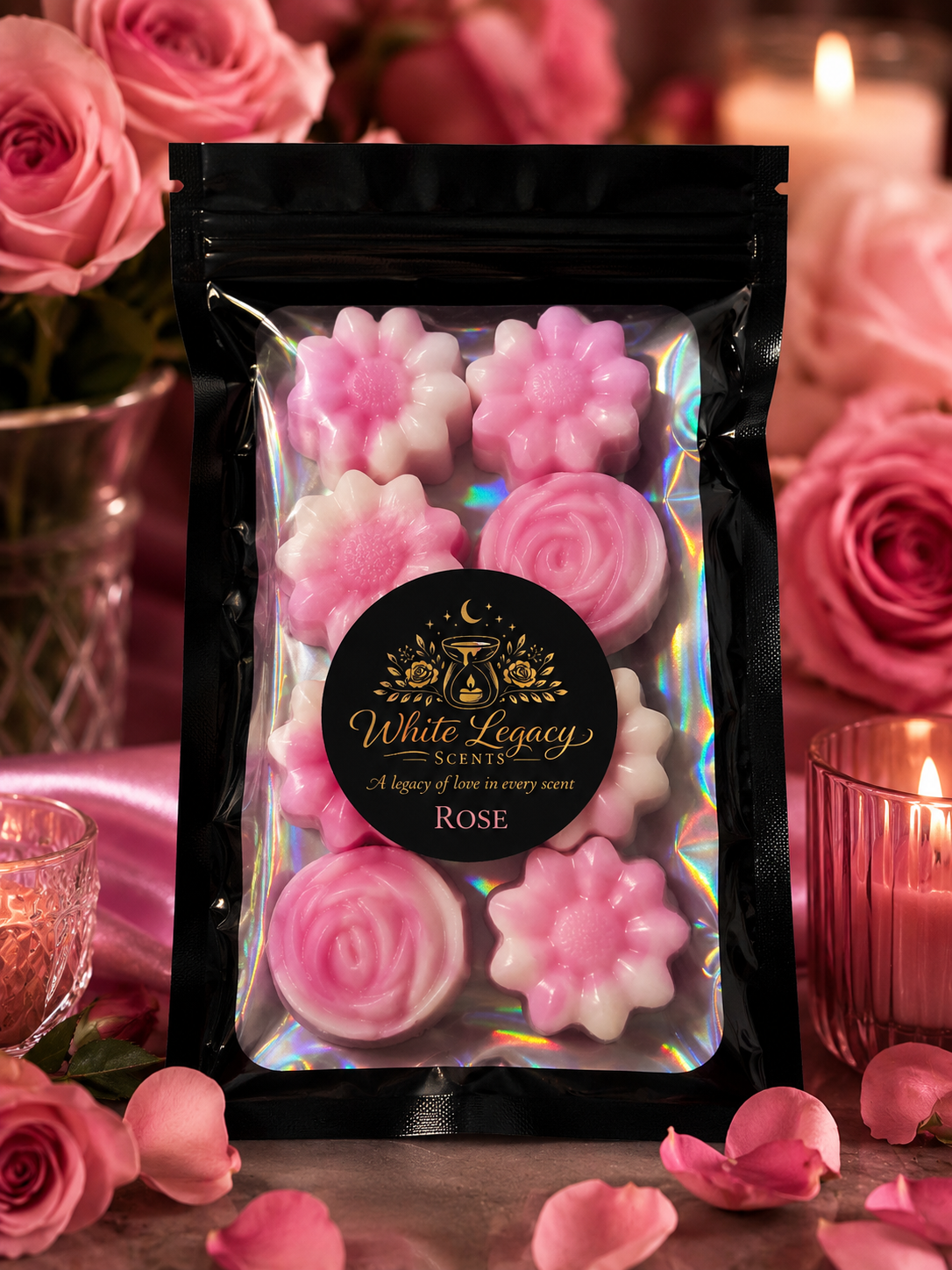 Rose Small Mylar Bag (Flowers)