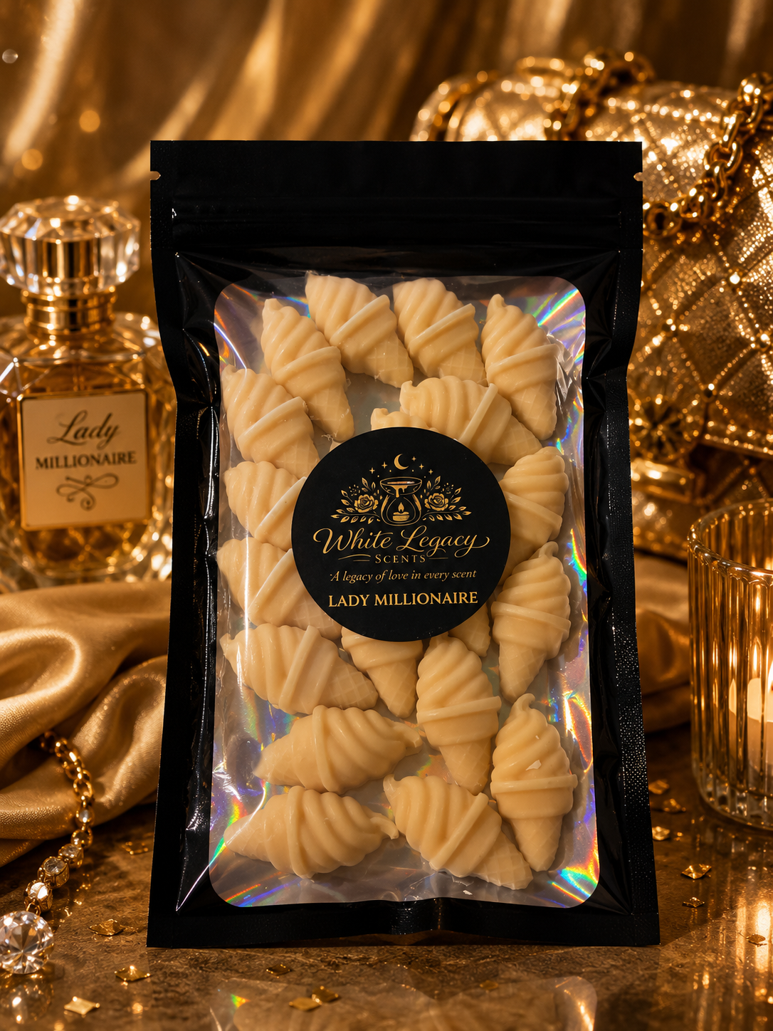 Lady Millionaire Small Mylar Bag (Ice Creams)