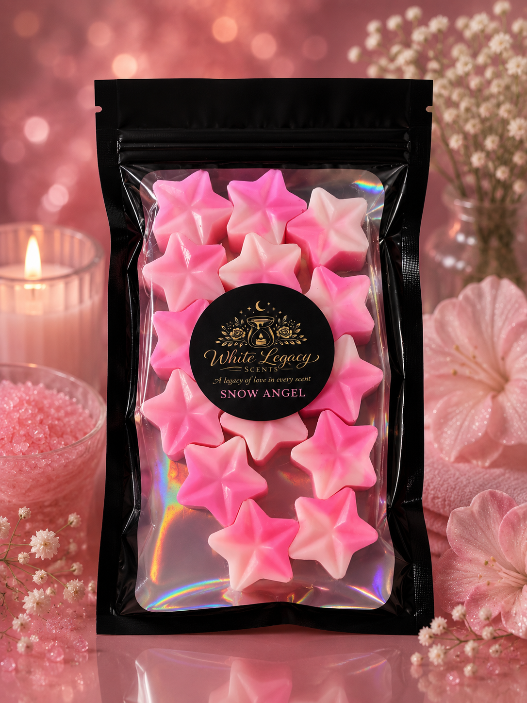 Snow Angel Small Mylar Bag (Stars)