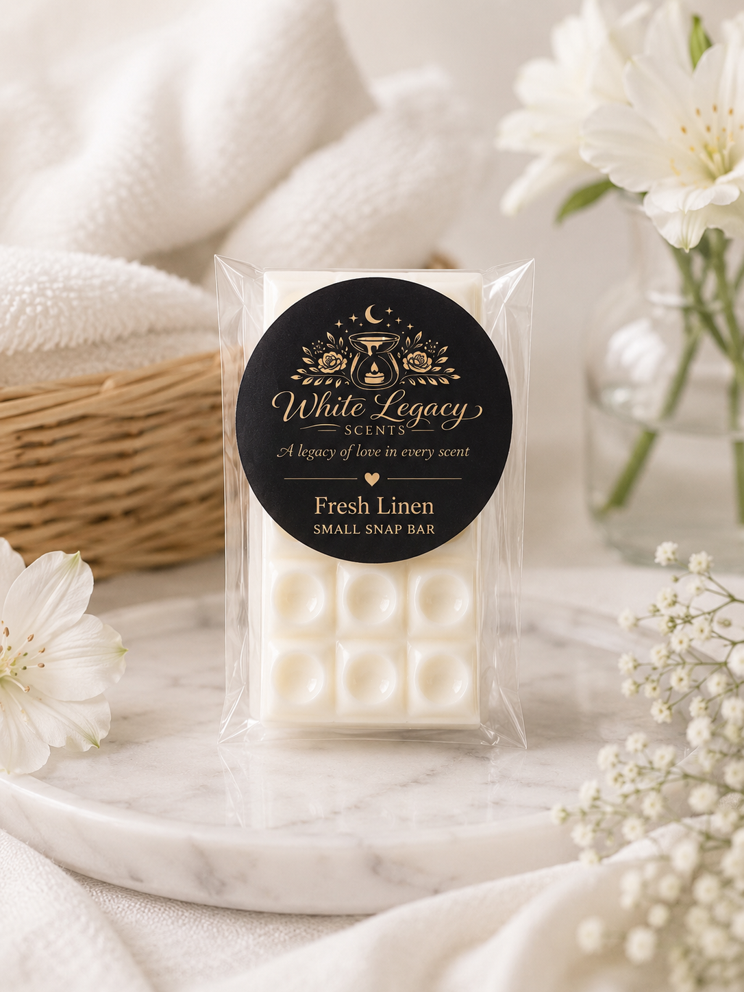 Fresh Linen Small Snap Bar