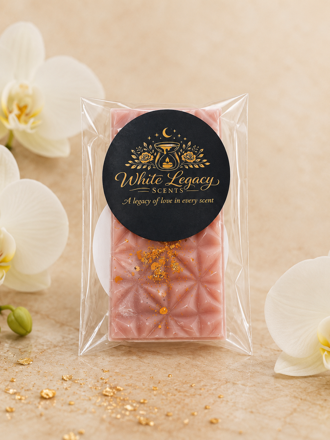 Leonora Golden Orchid Small Snap Bar