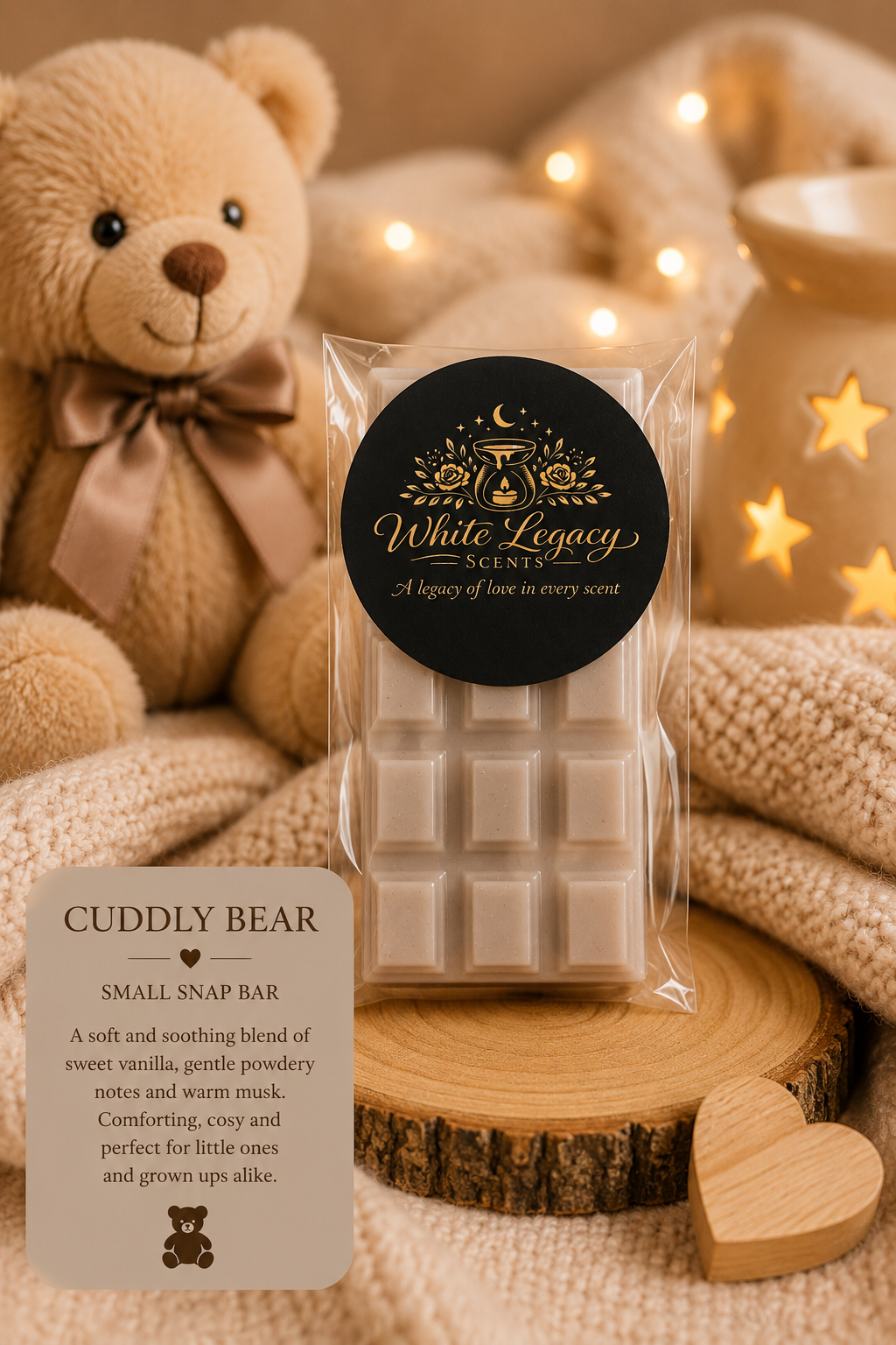 Cuddly Bear Small Snap Bar