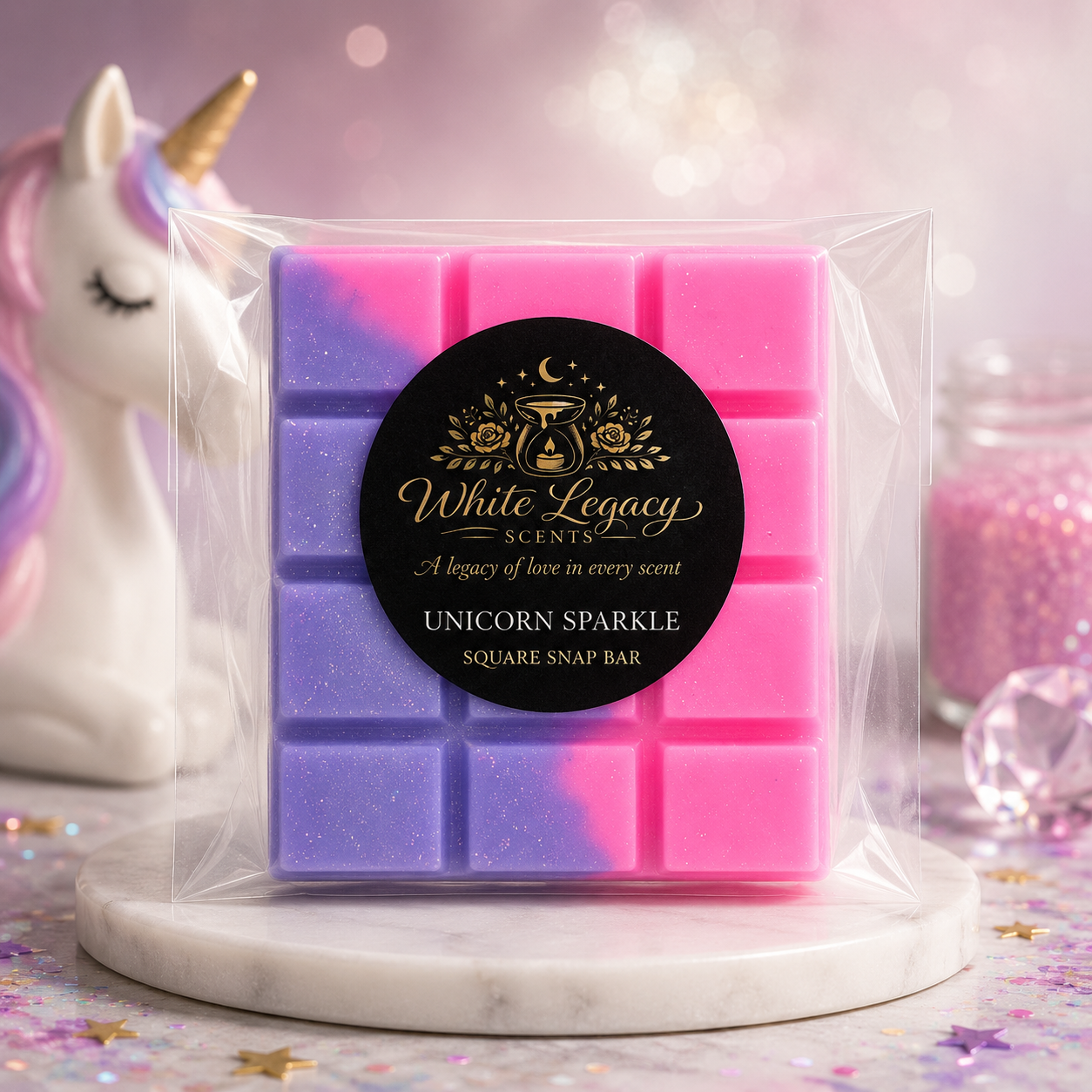 Unicorn Sparkle Square Snap Bar