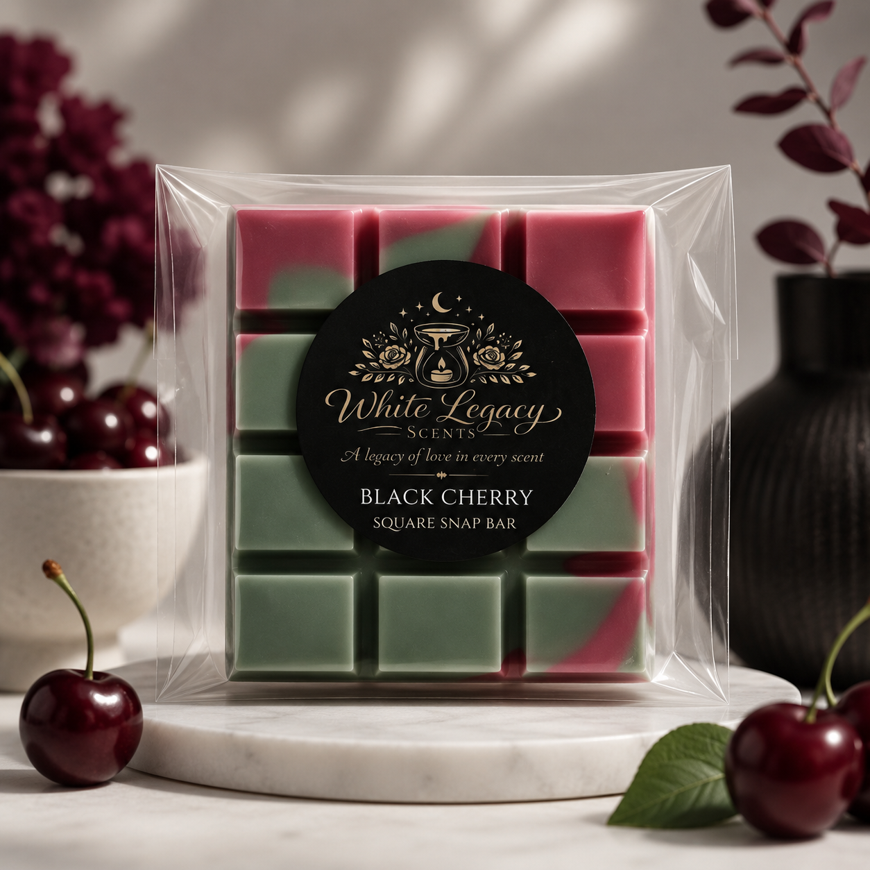 Black Cherry Square Snap Bar