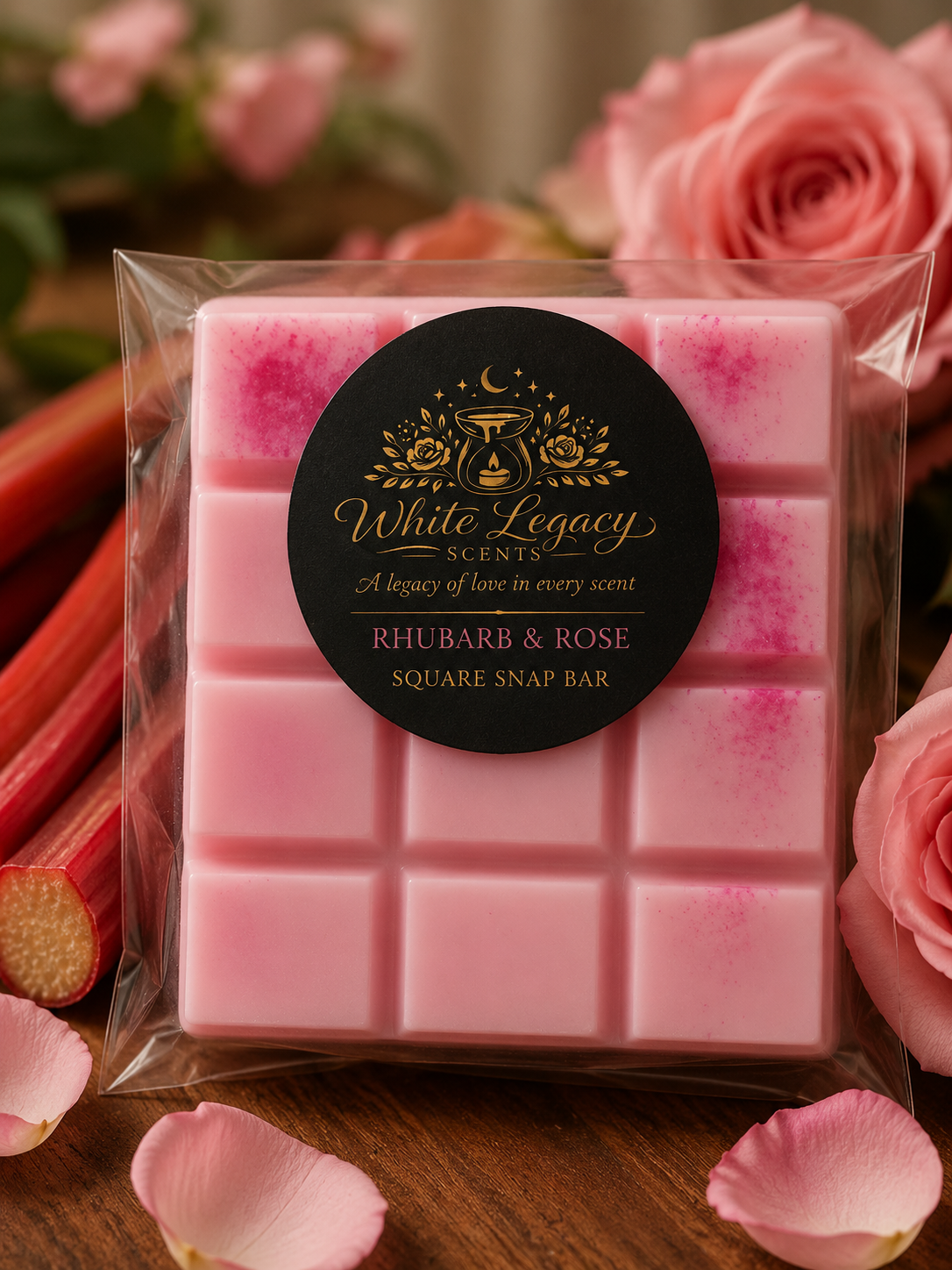 Rhubarb & Rose Square Snap Bar